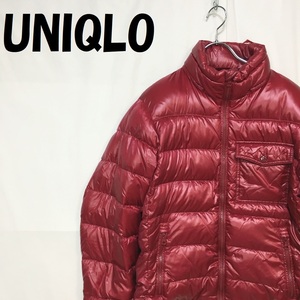 【人気】UNIQLO/ユニクロ ダウンジャケット ダウン 中綿 ピンク サイズM/S4735