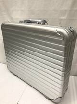 RIMOWA リモワ アタッシュケース ビジネスバッグ ブリーフケース シルバー SS-011255_画像1