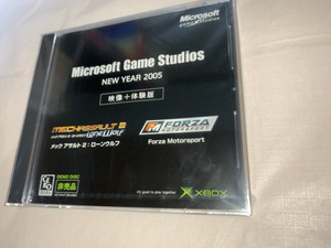 XBOX Microsoft Game Studios NEW YEAR2005 映像＋体験版　非売品　新品未開封　メックアサルト２　Forza Motorsport 