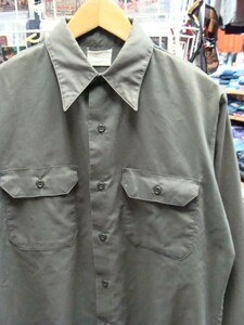 70s' BIGMAC ビッグマック ポリ×コットン長袖シャツ (サイズ不明)　