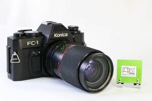 【動作保証・点検済】■KONICA FC-1 ボディ+Topman MC 35-70mm F3.5-4.5 C-MACRO■シャッター全速・露出計完動・モルト張り替え■AM 909