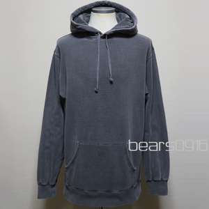 美品 Supreme 2014AW Overdyed Hooded Sweatshirt シュプリーム オーバーダイ ピグメント パーカー フーディー 黒 Ｌ