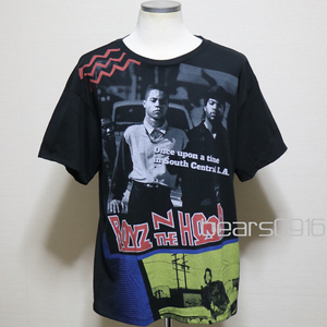 アメリカ購入 新品デッドストック Boyz N The Hood ボーイズンザフッド アイスキューブ キューバグッディング フォトＴシャツ 黒 XL