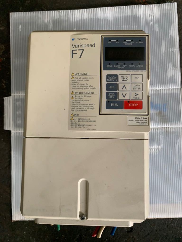 ff2636 安川電機 インバーター CIMR-F7A27P5 中古現状品