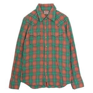 MARBLES マーブルズ MSH-S14SP05 DOUBLE GAUZE CHECK SHIRTS ダブル ガーゼ チェック 長袖 シャツ M【中古】 【即決】