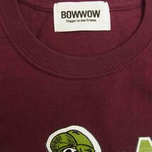 バウワウ BOWWOW NEVERMIND ネバーマインド 半袖 Tシャツ マルーン エンジ系 M【中古】 【即決】_画像3