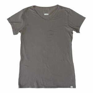 VISVIM ビズビム 14SS 0114105010005 D.SCOOP V-NECK S/S Tシャツ 半袖 グレー系 1【中古】 【即決】