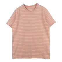 VISVIM ビズビム 17SS 0117105010022 Mid Border Tee ミッド ボーダー 半袖 Tシャツ カットソー ピンク系 3【中古】 【即決】_画像1