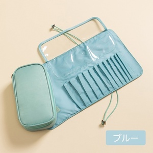  free shipping * immediate payment! removed pouch attaching make-up brush case cosme case make-up pouch cosme storage * blue 