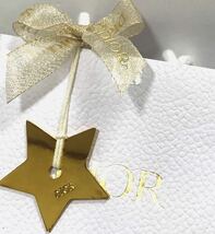 ディオール 「 Dior 」ミニ ショッパー (698) ショップ袋 ブランド紙袋 14.5×13×5cm 小さめ アクセサリー用 星のメタルチャーム付き_画像5