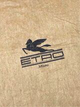 エトロ「 ETRO 」バッグ保存袋 (1350) ヴィンテージ 付属品 内袋 布袋 巾着袋 不織布製 66×59cm 特大サイズ 大きめ ブラウン_画像3