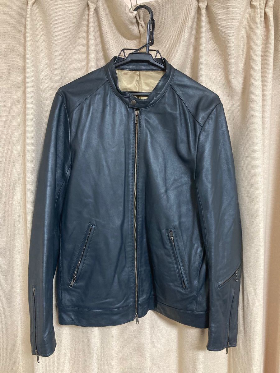 ブルー×レッド CALEE HORSE LEATHER JACKET CL-19AW055 - 通販
