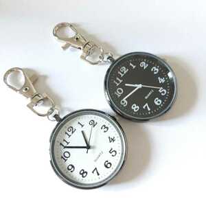  new goods sea middle clock clock nurse round key holder stylish white . black. set 8