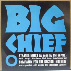 BIG CHIEF-Strange Notes (US Limited 1-Sided Etched Blue Marb