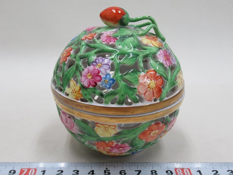 未使用品 ヘレンド ファンタジー ハート型ボンボニエール asakusa.sub.jp