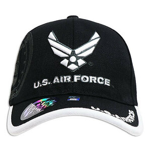 キャップ MILITARY LICENSE AIR FORCE （AC-CP-VM030-01 ）ソリッド ブラック