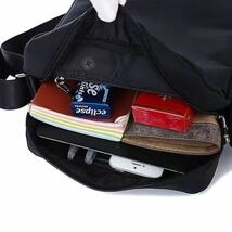 SwissGear 新品 ショルダーバッグ 縦型 メンズ バッグ 多機能 鞄 防水性 斜めがけ 高品質 軽量 ブラック 新品_画像7