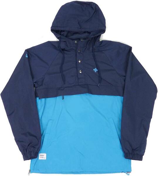 [並行輸入品] ADDICT PENNINE SMOCK アディクト フーディ ジャケット (ネイビー/スカイ) (L)