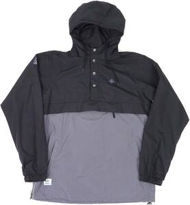 [並行輸入品] ADDICT PENNINE SMOCK アディクト フーディ ジャケット (ブラック/グレー) (S)