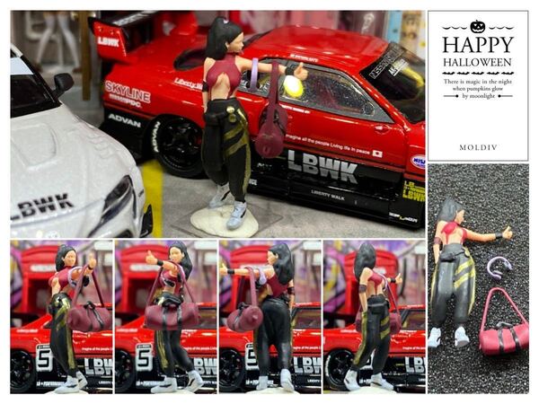 1:64 ヒッチハイク女子 精密 セクシーフィギュア ストリートファイタートミカサイズ ジオラマ 日本未発売 ミニカー MATTELHot Wheels