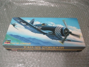 プラモデル Hasegawa ハセガワ 1/72 F4U-1D コルセア CORSAIR アメリカ海軍 海兵隊 戦闘機 未組み立て 昔のプラモ