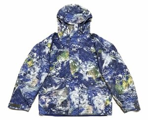 良品 HELLY HANSEN ヘリーハンセン マウンテン パーカー HELLY TECH XP ジャケット / アウトドア スノボ 総柄 地球柄?