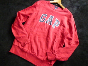 GAP/ Gap * red standard Logo sweatshirt S/ red reverse side nappy *P1014