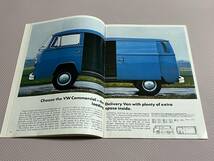 フォルクスワーゲン 商用車 英語版カタログ マイクロバス デリバリーバン ピックアップ ダブルキャブ VW Commercial 1975年_画像4