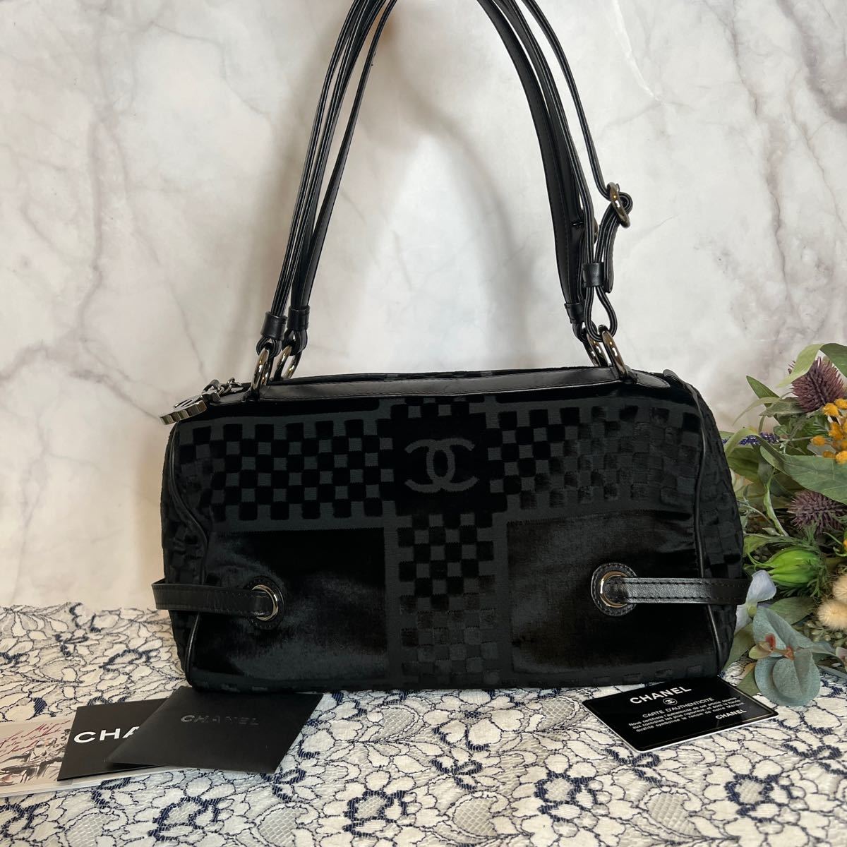 極美品 CHANEL シャネル ツイード グリポア スーツ セットアップ | www