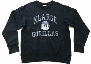  XLarge big Logo te Caro go sweat sweatshirt Gorilla XLARGE GORILLAS black Street ske-ta-.6229