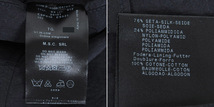 [GP463]ジョルジオアルマーニ黒ラベル「シルクのネイビーパンツ」(58)S/S 新品_画像3