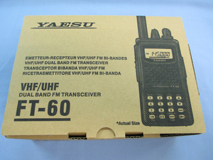 ＹＡＥＳＵ　ＦＴ−６０　１４４／４３０ＭＨｚ　デュアルバンドハンディトランシ−バ−　新品