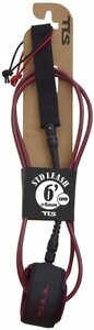 ( time sale ) tool s toe rus(TOOLS TLS) 6'(183cm) comp Short Board leash cord / Cherry red high quality robust choice person cord 