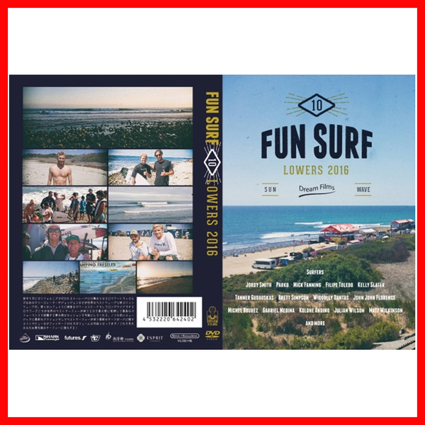 (タイムセール)ファンサーフ10(FUN SURF10) サーフィンのデッキパッドローカル初心者波情報サーフィンDVD坂口憲二やドリフトスプラウト