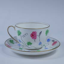 レア! ウェッジウッド アンティーク カップ&ソーサー 花柄 W681 Wedgwood 茶壺 T.Goode&Co_画像3