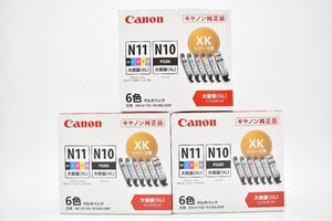 新品 Canon 純正 キャノン インクカートリッジ XKI-N11XL+N10XL/6MP 6色マルチパック 3箱セット 08N28932