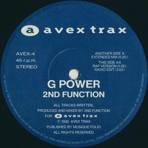 12 2nd Funk-Tion G Power AVEX4 Avex Trax /00250