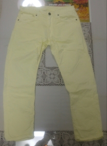 REIGN レイン カラーパンツ size 30 タイトテーパード 半端丈