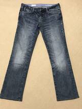 ☆GAP☆中古☆美品☆1969 SLIM STRAIGHT 4 ギャップ スリム ストレート ジーンズ レディース ダメージ加工_画像1