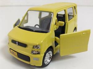 スズキ 3代目 ワゴンR RR MH21S 前期型 2003年式~ 1/42 約8cm プルバックカー ミニカー カラーサンプル 色見本 イエロー 送料￥220