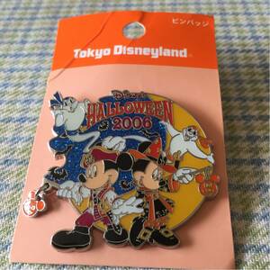 Редкие ценности Токио Диснейленд Хэллоуин 2006 Mickey &amp; Minnie Pin Badge