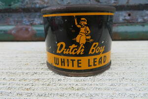 Dutch Boy can paint GREASE Vintage America motor oil store garage Junk (A-154)