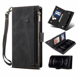 iPhone 14 plus shoulder case iPhone 14 plus leather case iPhone14 plus cover notebook type card storage with strap .B2