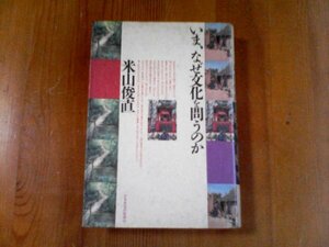 BV　いま、なぜ文化を問うのか　米山俊直　日本放送出版協会　1990年発行