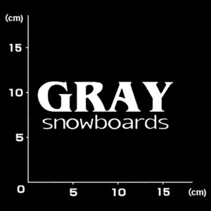 送料無料★0341★Gray グレイ★スノーボード★スノボー★SNOWBOARD★ステッカー