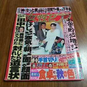 女性セブン 1994 平成6年 10/20 宮沢りえ 西田ひかる 飯島愛 羽賀研二 奥田瑛二 哀川翔 ビートたけし