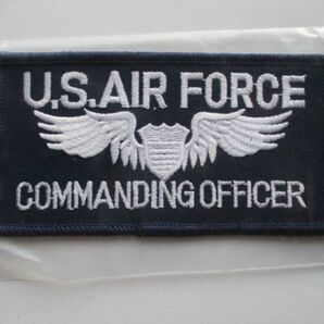 【送料無料】アメリカ空軍U.S.AIR FORCE COMMANDING OFFICER司令官パッチ ワッペン/エアフォースAIR FORCE米空軍USAF米軍USミリタリー M8の画像2