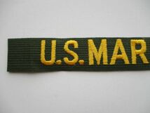 【送料無料】アメリカ海兵隊U.S.MARINESパッチ ワッペン/CネームダブMARINE CORPS米海兵隊USMC米軍NAME TABアーミーテープUSマリーン M10_画像2