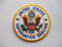【送料無料】アメリカ合衆国広報文化交流局UNITED STATES INFORMATION SERVICEパッチ刺繍ワッペン/USISエンブレム patches白頭鷲USIA M11_画像1