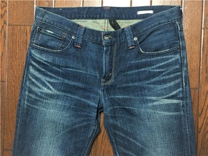 リーバイス プレミアム Ｌｅｖｉ’ｓ ＰＲｅＭＩＵＭ ＰＳ５０５ ひげ落ち ブルー ジーンズ ｗ３３ 縦落ち デニム パンツ ジッパーフライ